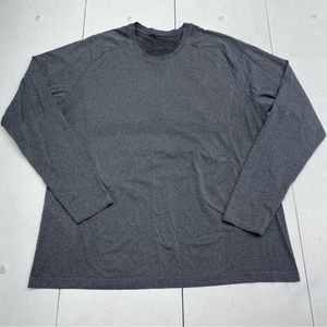 Lululemon Metal Vent Tech Long Sleeve Dark Gray Mens Size XXL.